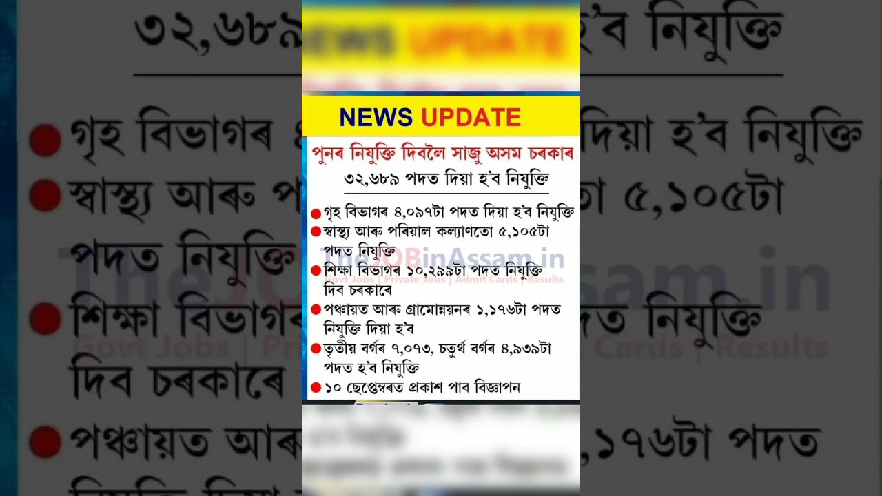 32, 687 new vecancy 2023. assam grade 4 recruitment 2023. assam 32687 post online Apply now