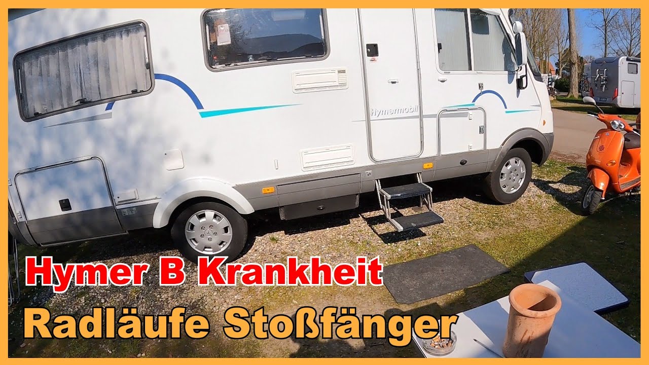 Hymer B Typ244  Krankheit Radläufe und Stoßfänger Lackschäden