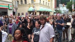 Crowd Marches Through Downtown Pittsburgh To Protest Fatal Shooting Of Antwon Rose By East Pittsburg