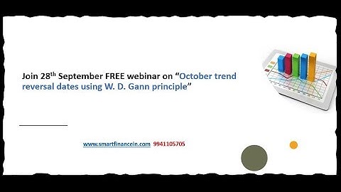 Free Webinar on October trend reversal date using w.d. Gann
