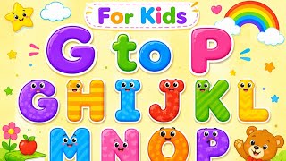 Color the Picture G to P | Learn Alphabets &amp; Coloring for Kids 🌈🎨