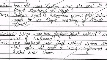 the sound of  music question answer /class 9 English chapter 2 question answer #class9english #cbse