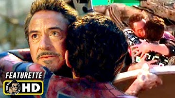 AVENGERS: ENDGAME (2019) Behind the Scenes - Tony Kisses Peter [HD]