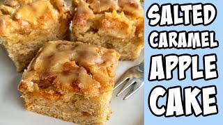 Salted Caramel Apple Cake! Recipe tutorial #Shorts