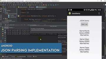 Android 12 - JSON Parsing - Implementation Tutorial