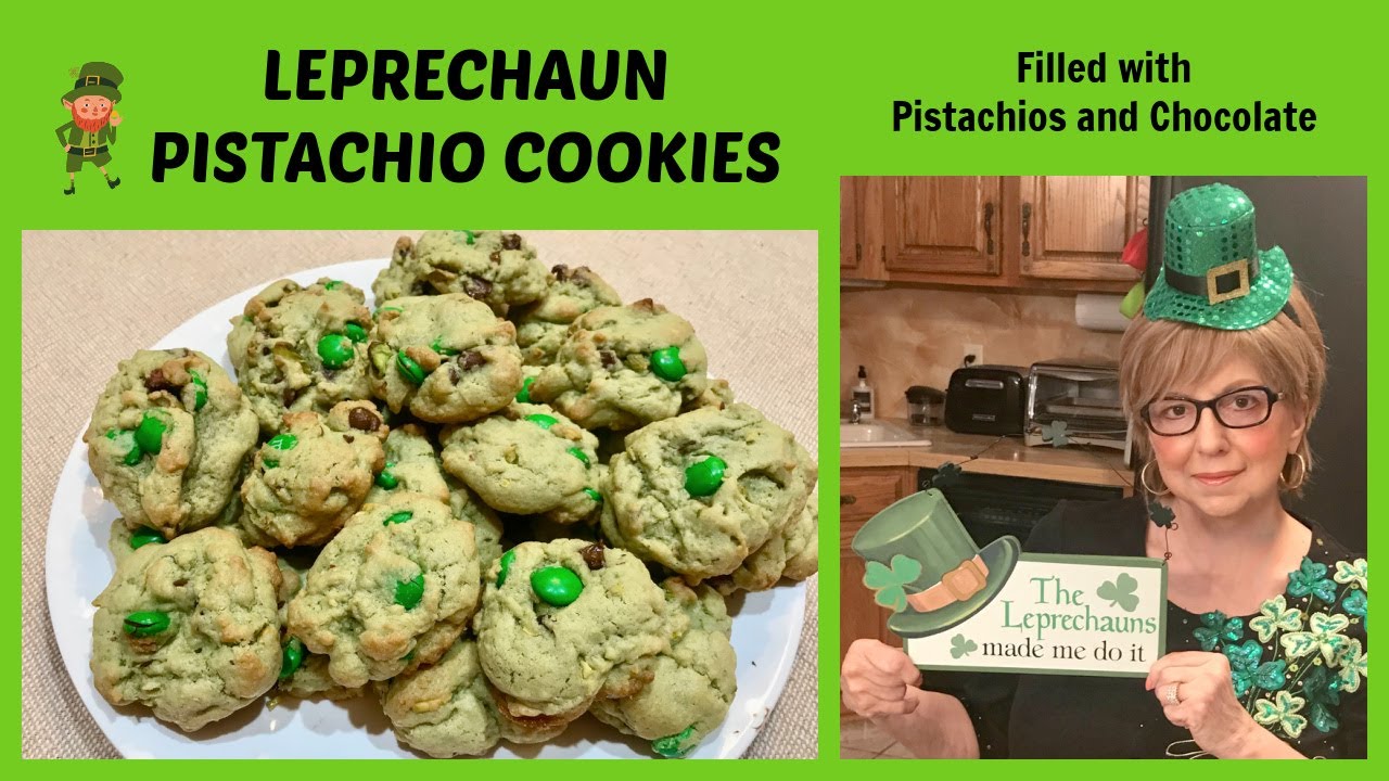 LEPRECHAUN PISTACHIO COOKIES are chocked full of Pistachios and