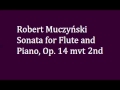 Robert muczynskisonata for flute and piano op 14 mvt 2nd