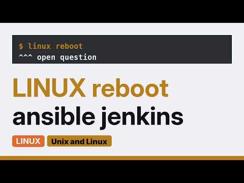 Unix & Linux: How to set ansible playbook to reboot servers? (2 Solutions!!)