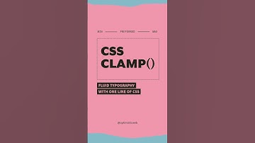 Дійсно плавна типографіка з одним рядком CSS | Clamp()