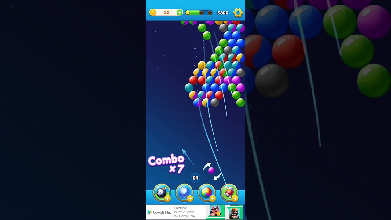 Bubble shooter relaxing level 8