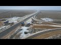 Обход Тольятти. Сроительство путепровода на развязке Ягодного шоссе. ПК-592