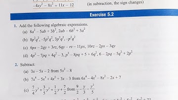 Start up maths class 8 exercise 5.2 | add, subtraction of algebraic expression |viva edu.ch5 ex 5.2