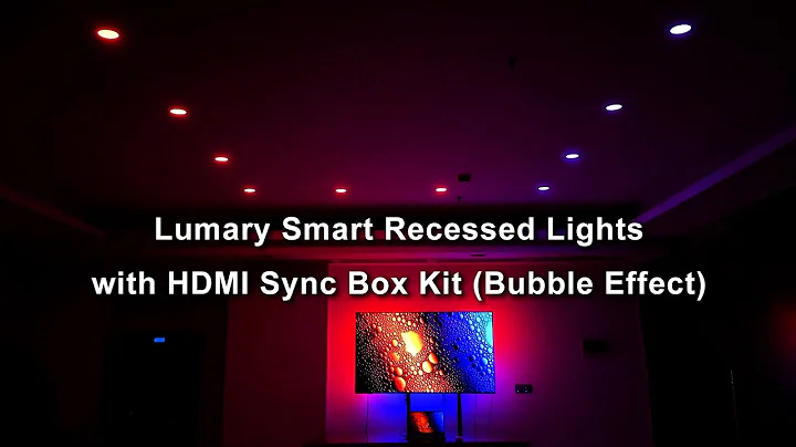 Lumary Smart Lights with HDMI Sync Box Kit (L-SD6A4) (Bubbles effects display) Period 1