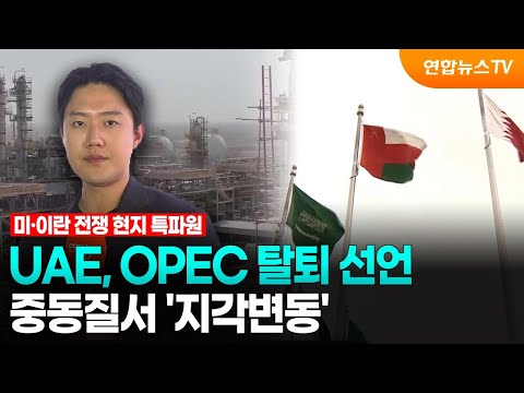 UAE, OPEC 탈퇴 선언…중동질서 '지각변동' / 연합뉴스TV (YonhapnewsTV)
