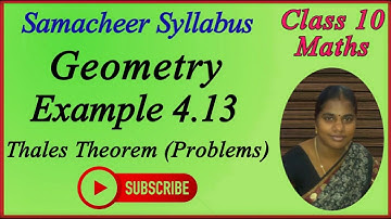10th Maths | Chapter 4 - Geometry | Example 4.13