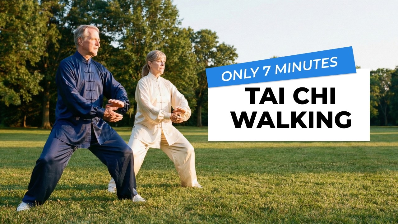 7-Min Tai Chi Walking | Calm Your Mind & Strengthen Your Body Daily