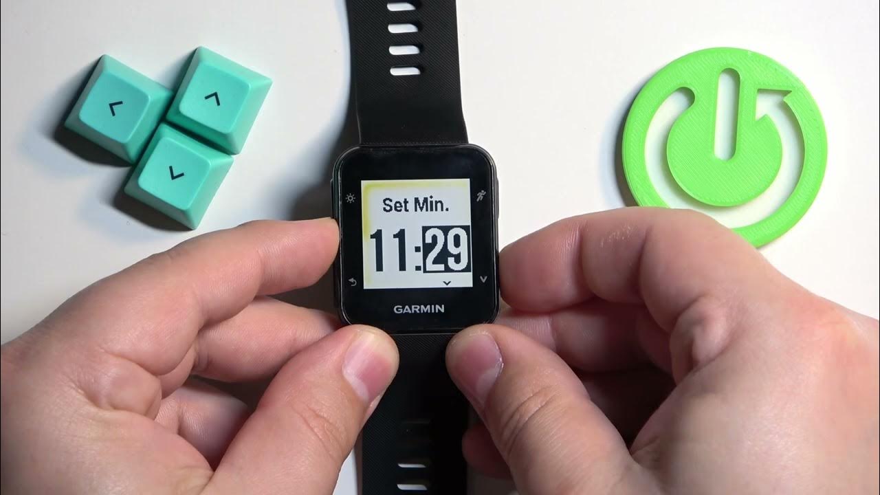 how-to-change-time-on-garmin-forerunner-35-youtube