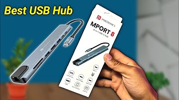 Portronics M Port 8 USB Hub & 8 in One USB C Type Hub / Best USB Hub for Laptop or Computer