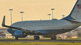 United States Air Force C-40 Clipper Powerful Departure From Lisbon