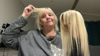 OMBRÉ BLONDE REAL HUMAN HAIR TOPPER