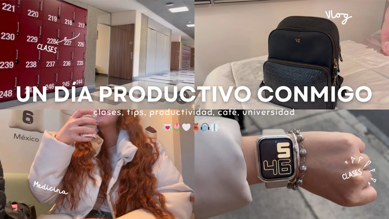 UN DÍA CONMIGO EN LA UNIVERSIDAD 🍂| Productividad, tips, clases, MedStudent, rutina, café