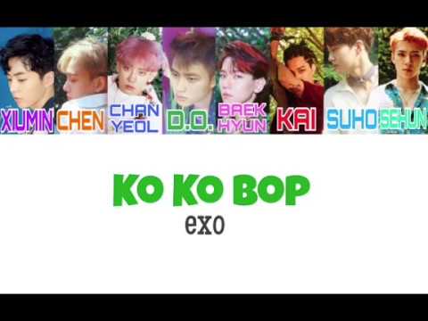 EXO - Ko Ko Bop （ color coded / lyrics / カナルビ / 日本語字幕 ）