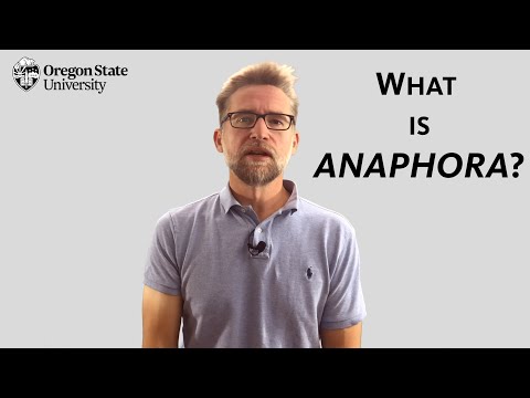 "Annaphora는 무엇입니까?": 영어 학생 및 교사를위한 문학 가이드