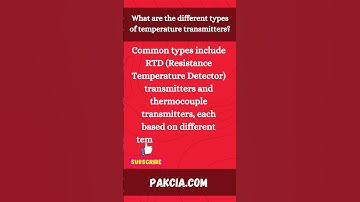 Types of Temperature Transmitters by PAKCIA #Shorts