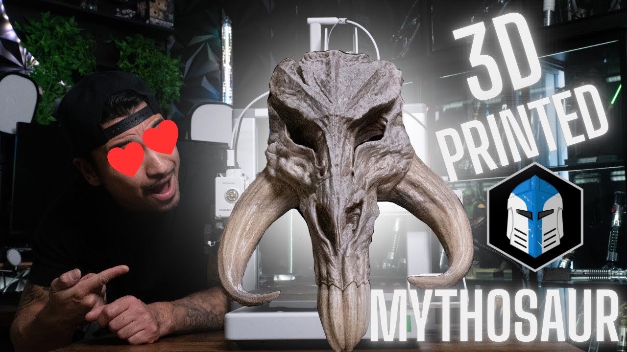 How I 3D-Printed and painted a Star Wars Mythosaur Skull#starwars #3dprinting