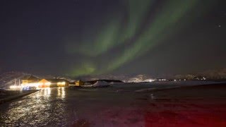 Aurora borealis - time lapse test  HD