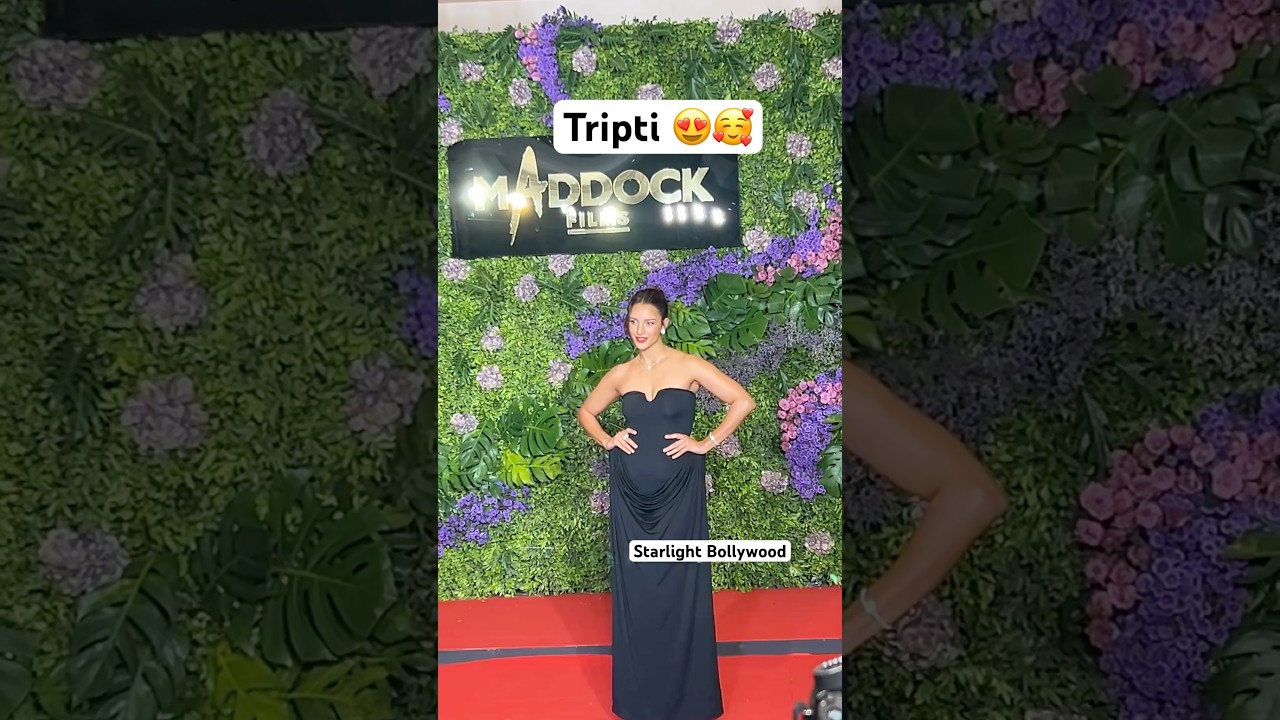 Tripti Dimri Arrive at Maddock Movies Success Party 