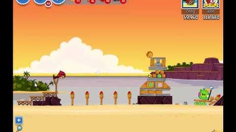 Angry Birds Friends Pigini Beach Level 15 Walkthrough 3 Star - Facebook