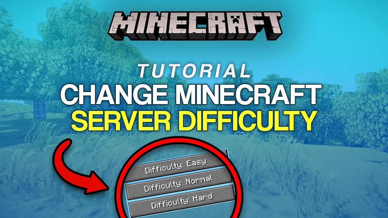 How to change Minecraft Server Difficulty [FAST AND EASY] - YouTube