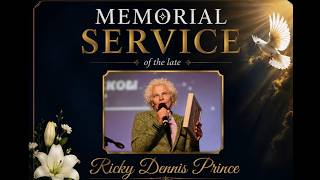 Memorial service of Ricky Dennis Prince on Friday 5 June 2026
