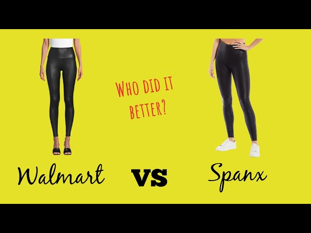 Walmart Faux Leather Legging vs Spanx Faux Leather Legging 