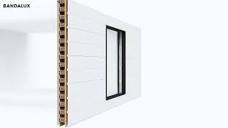 Z-Box Secret roller shade fully integrated into the facade