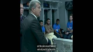 Joan Laporta's Motivational Speech To Barcelona Players After The Defeat Against Real Madrid #Shorts