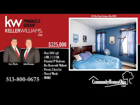 1425 Hart Road, Lebanon, OH home video tour