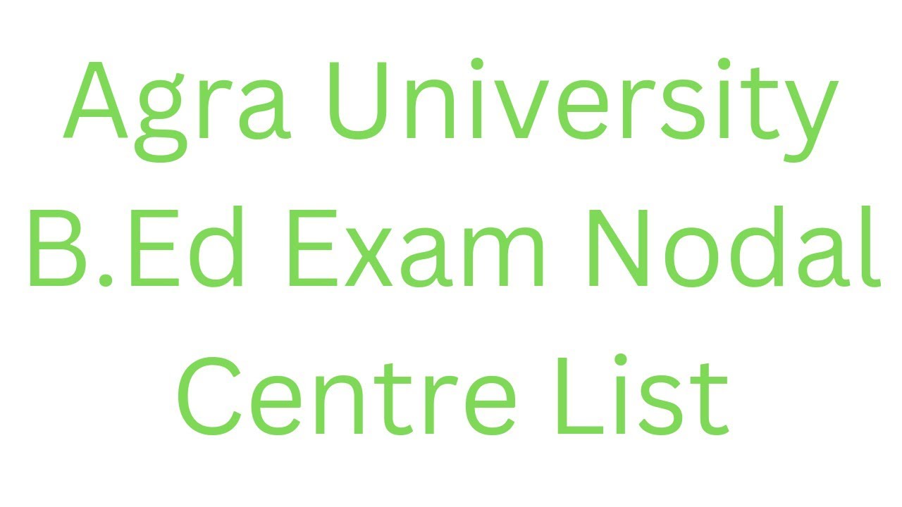 dbrau exam news, dbrau bed nodal centre list, dbrau news today