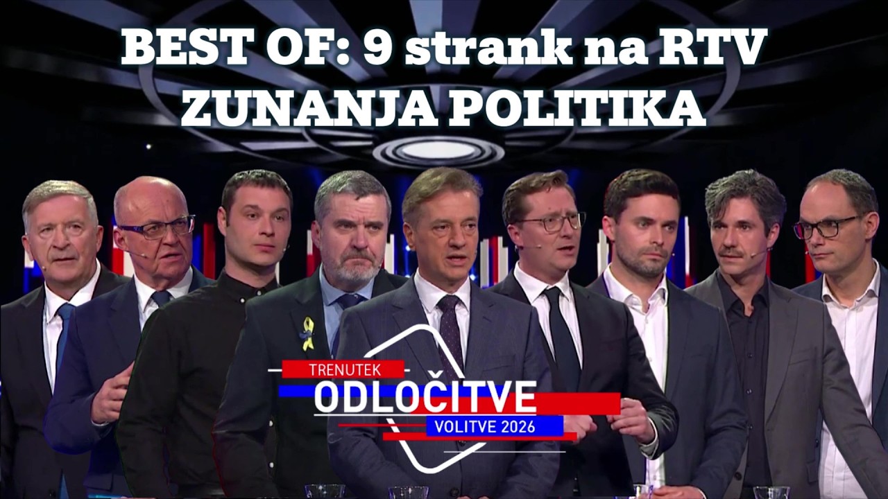 Best Of: Predvolilno soočenje o ZUNANJI POLITIKI – 9 strank v vroči debati na RTV SLO (5. 3. 2026)