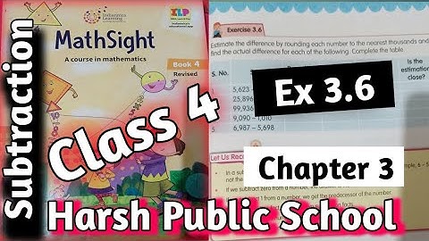 Class 4 Maths | Ex 3.6 Chapter 3|4 Class 4 Mathsight|Class4maths |@HARSH PUBLIC SCHOOL GURUGRAM