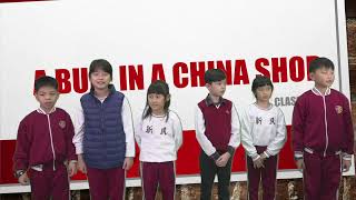 1120109 English Proverb:  like a bull in a China shop