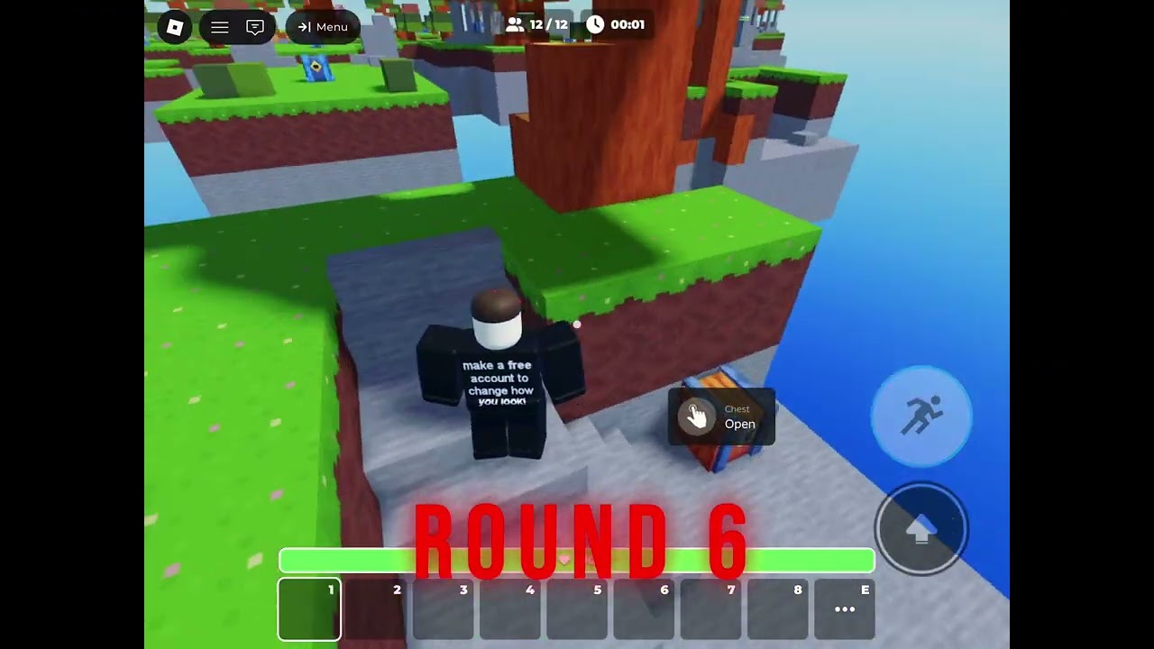 playing roblox skywars