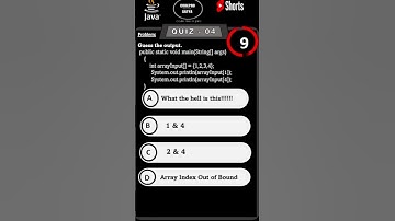 Wait for the end Video 04 #java #quiz #shorts for #interview #interviewtips