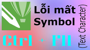 Sửa lỗi MẤT Symbol trong Corel