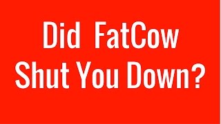 Fatcow shut down my website because of a malware infection
