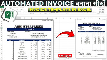 MS Excel me bill kaise banate hai | Professional billing in MS Excel