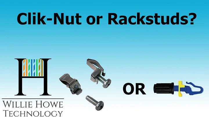 CLIK-NUTS or RACKSTUDS?  Never use regular cage nuts again!