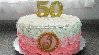 50th anniversary cake , woman cake - YouTube