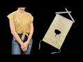 Beautiful wrap shirt cutting and sewing | easy DIY sewing top/shirt/blouse at home